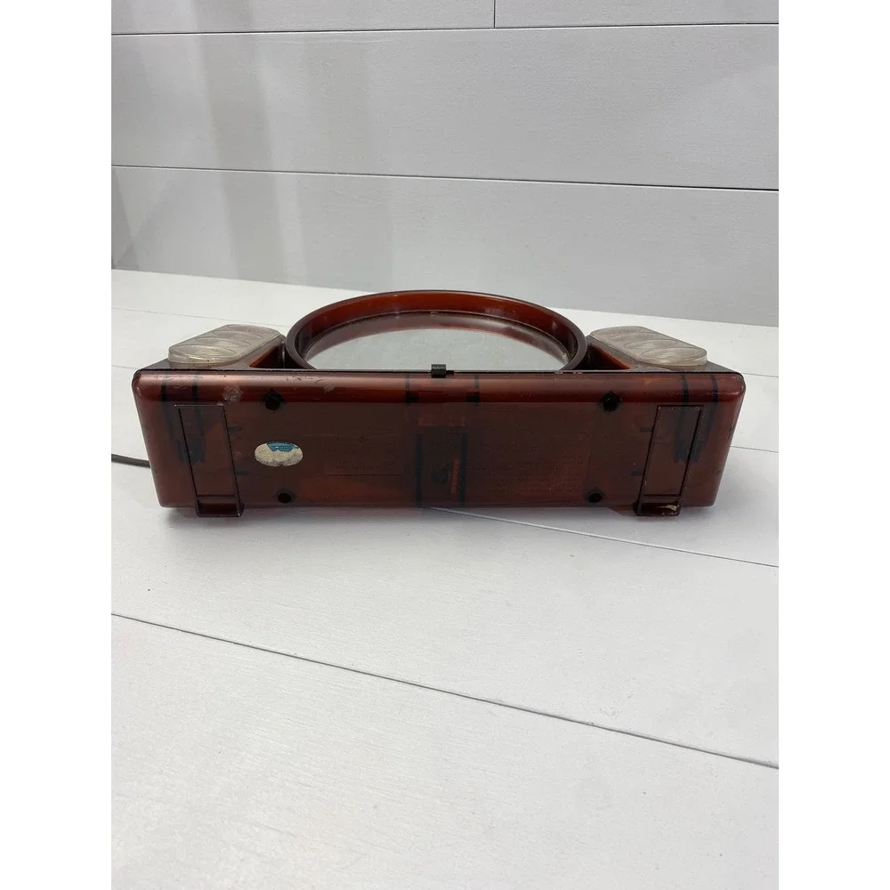 General Electric The Looking Glass Lighted Mirror Amber‎ Vintage 70s B1-5305-0